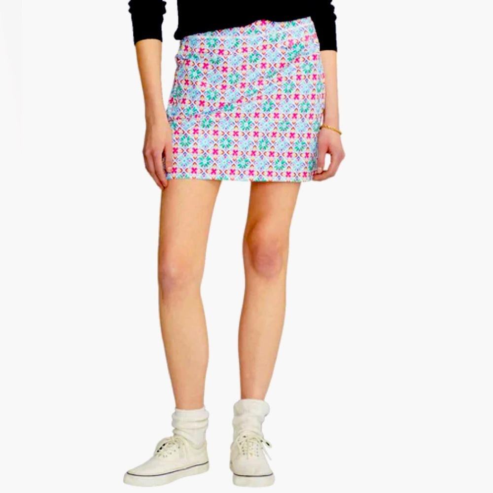 RLX Ralph Lauren Printed Aim 17in Multi Tile Womens Golf Skort